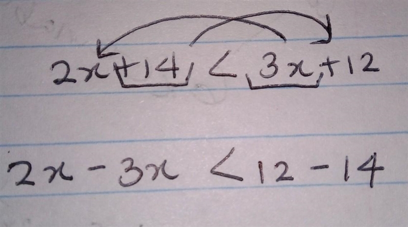 Solve for x 2(x + 7) <3(x + 4)-example-3