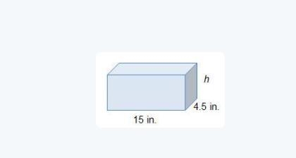 A prism has a volume of 405 cubic inches. 4.5 in. 15 in. Which is the correct substitution-example-1