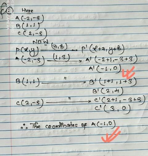 Triangle ABC has coordinates A(-2, -3), B(1, 1), and C(2, -1). If the triangle is-example-1