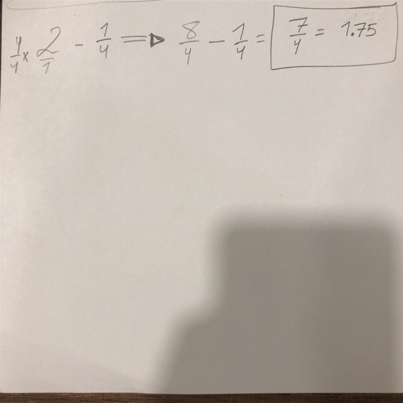 Subtract. Write your answer in simplest form. 2-1/4-example-1