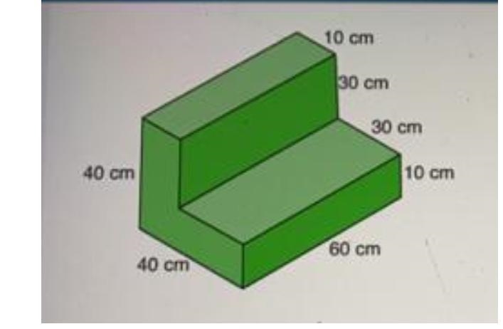 Which equation can you use to solve for the volume of the cake? A. 60 × 40 × 30 × 10 = V-example-1