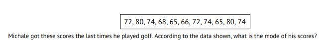 Michale got these scores the last time he played golf according to the data shown-example-1