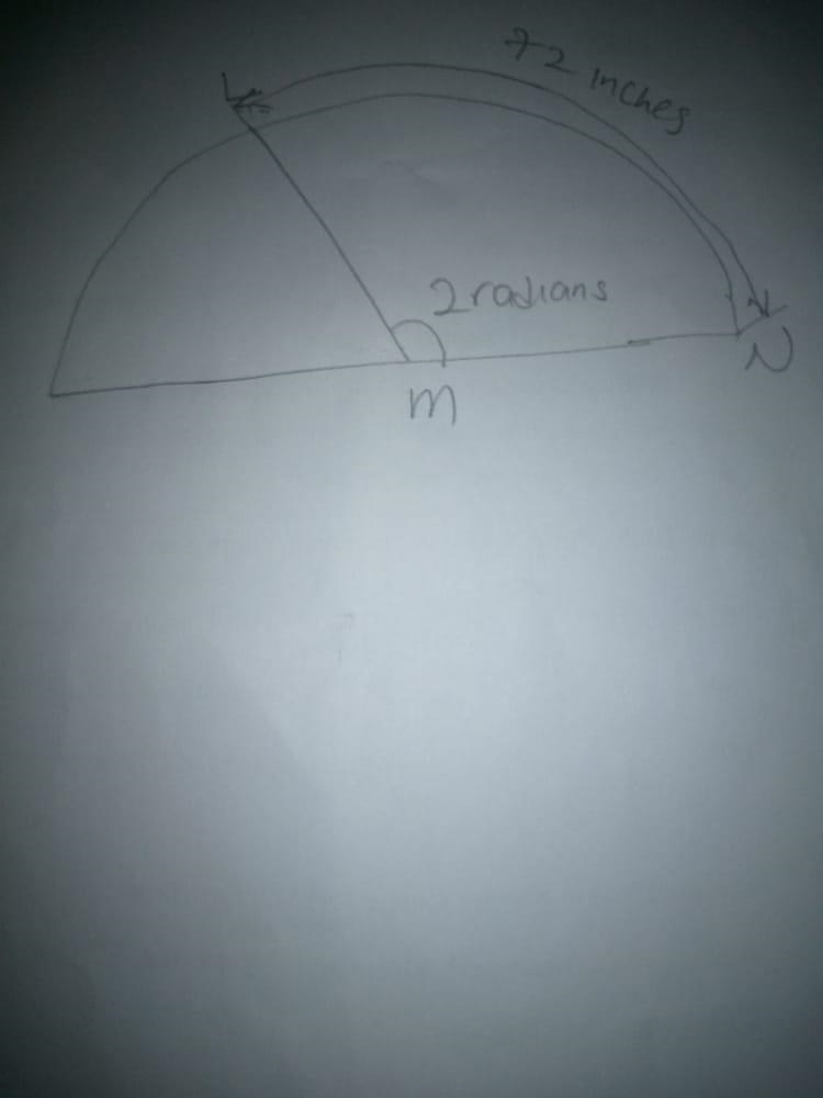 If the ray ML makes an angle measuring 2 radians with the ray MN, and the length of-example-1