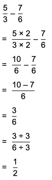 I need help what is 5/3+(-7/6)​-example-1