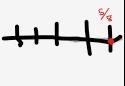 Move 5/8 on number line show number of divisions to create tick marks on number line-example-1