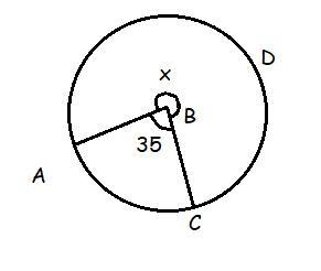 A circle is centered on point B. Points A,C and D lie on its circumference. If ∠ABC-example-1