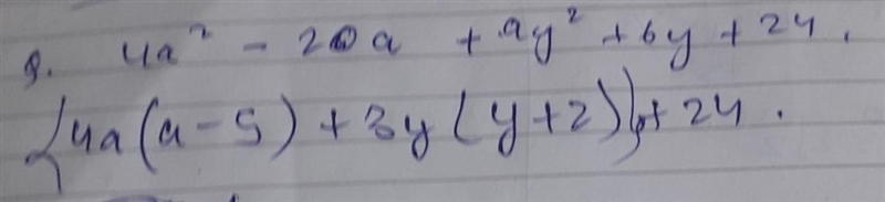 4a^2-20a+24+6y-9y^2 ​-example-1