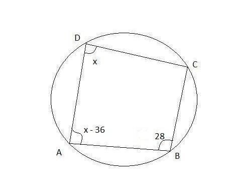 Quadrilateral ABCD is inscribed in this circle. What is the measure of angle A? Enter-example-1