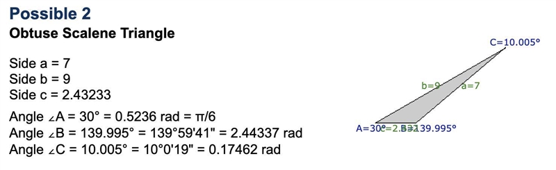 ABC is a triangle. AC = 9 cm, BC = 7 cm and angle BAC = 30° Calculate the size of-example-2