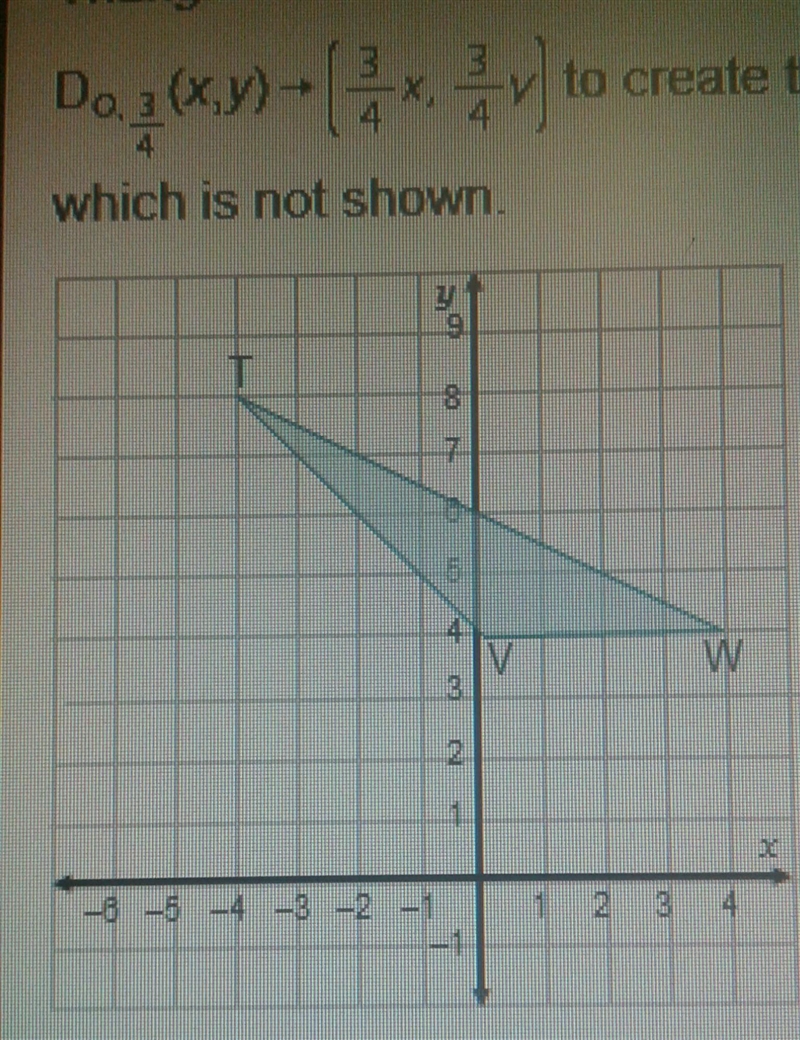 What are the coordinates of the endpoints of the segment T'V'? T'(-3, 6) and V'(0, 3) T-example-1