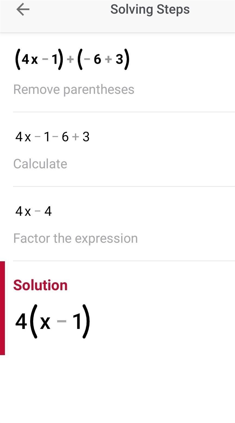 Simplify (4x-1)+(-6x+3)-example-1