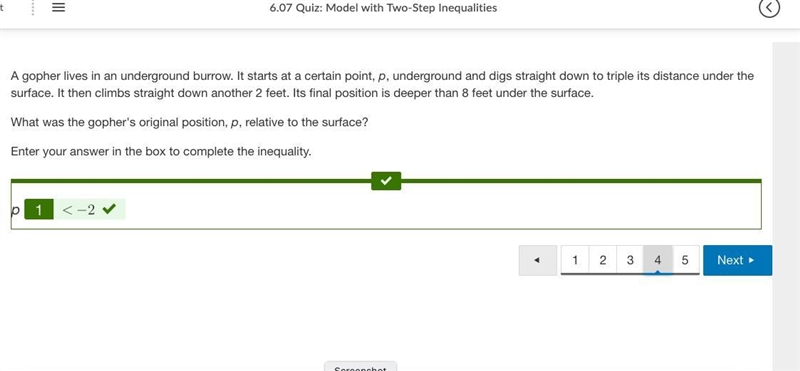 Item 4 A gopher lives in an underground burrow. It starts at a certain point, p, underground-example-1