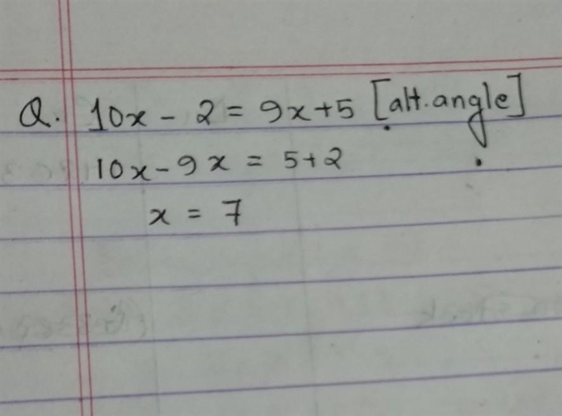 Given m||n, find the value of x. (10x-2) (9x+5)° (with picture)-example-1