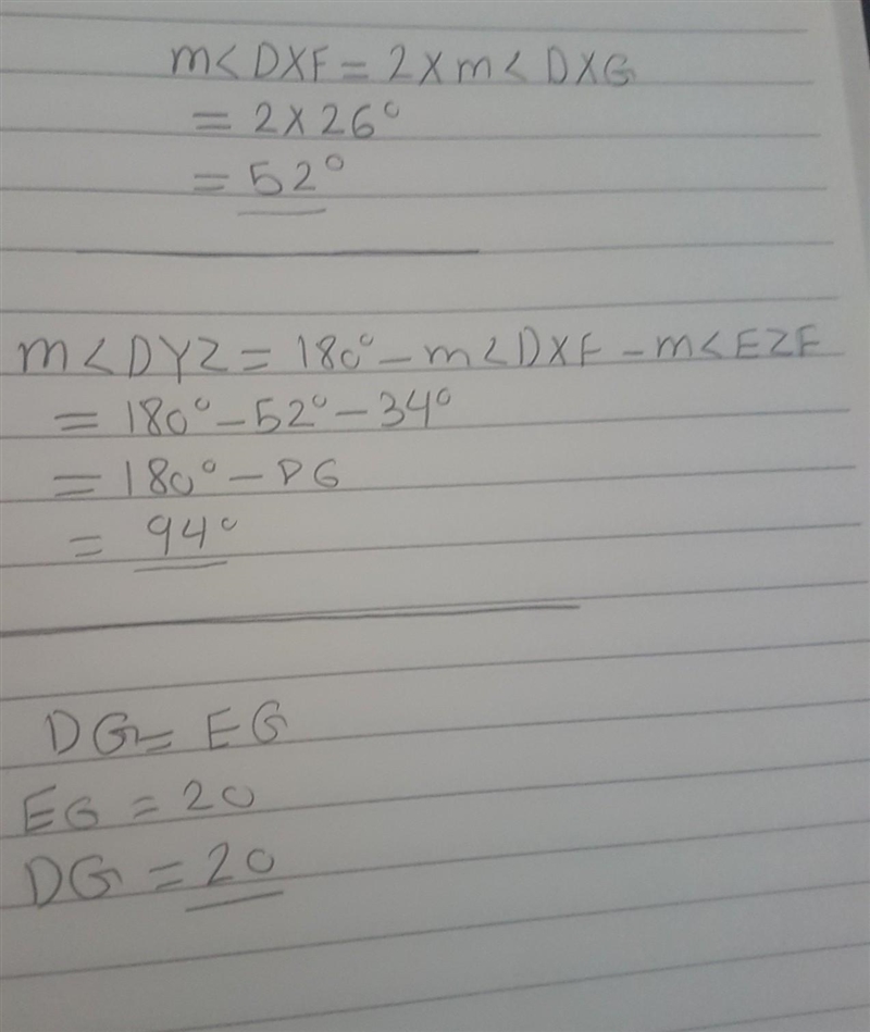 Consider △XYZ in the figure below. The perpendicular bisectors of its sides are XG-example-1