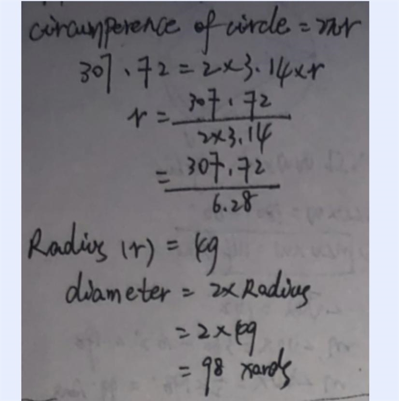 The circumference of a circular field is 285.5 yards. What is the diameter of the-example-1