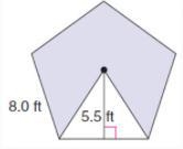 PLEAEE NEED HELP!! Find the area of the shaded region in the regular polygon with-example-1