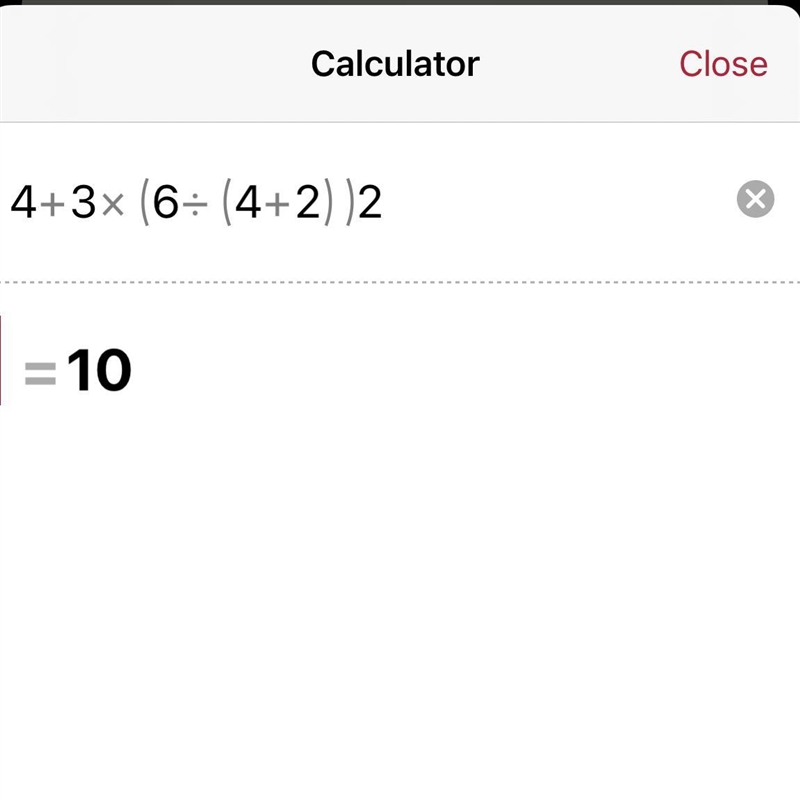 Evaluate the expression 4 + 3 × [6 ÷ (4 + 2)]2 a. 7 b. 8 c. 9 d. 12-example-1