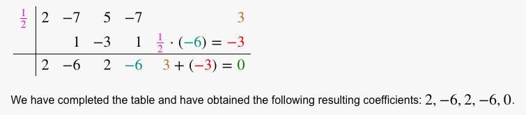 Find the zeros (roots) of the following equations. f(x) = 2x^5-9x^4+12x^3-12x+10x-example-3