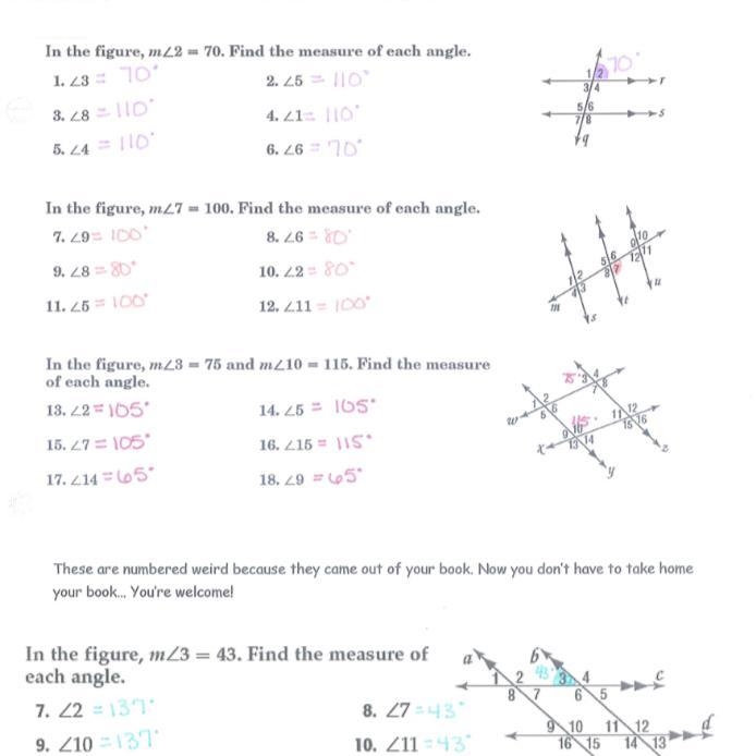 Lines m and n are parallel. Which angle has a measure of 110°?-example-1