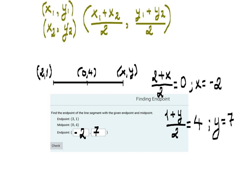 Find the endpoint/midpoint.Please hurry-example-1