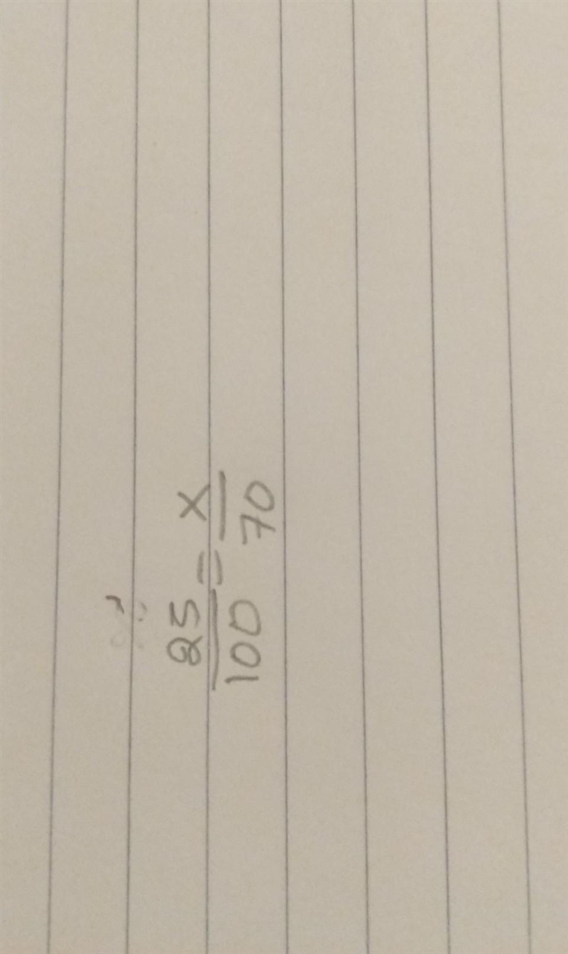 Which proportion is a representation of "The numberxis 25% of 70?”-example-1