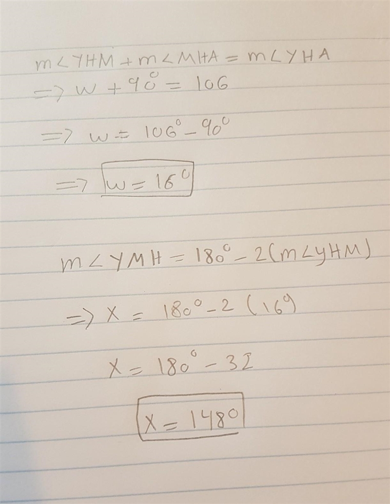 PLEASE HELP Determine W and X in Circle M-example-1