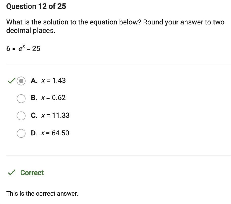 What is the solution to the equation below? Round your answer to two decimal places-example-1