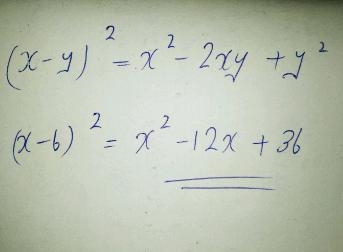 What is equivalent to (x-6)^2-example-1