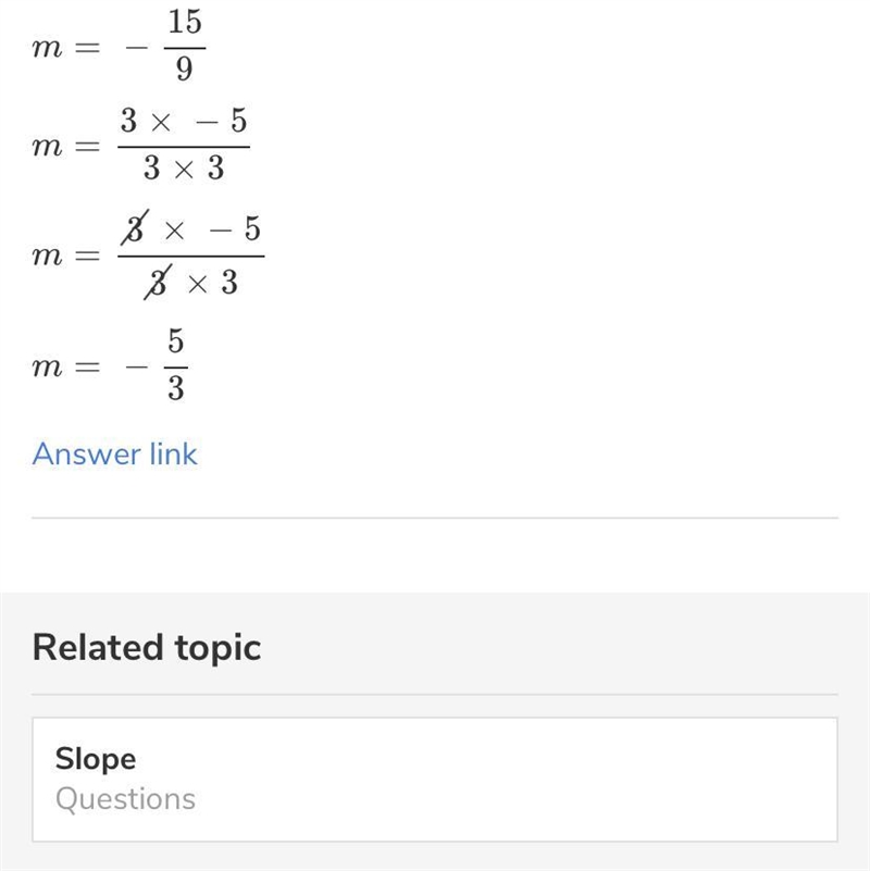 What is the slope between the points (5.-7) and (–7.1)?-example-1