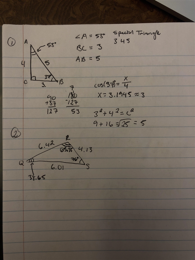 Does anyone know how to do 1 and 2? i suck at trigonometry.-example-1