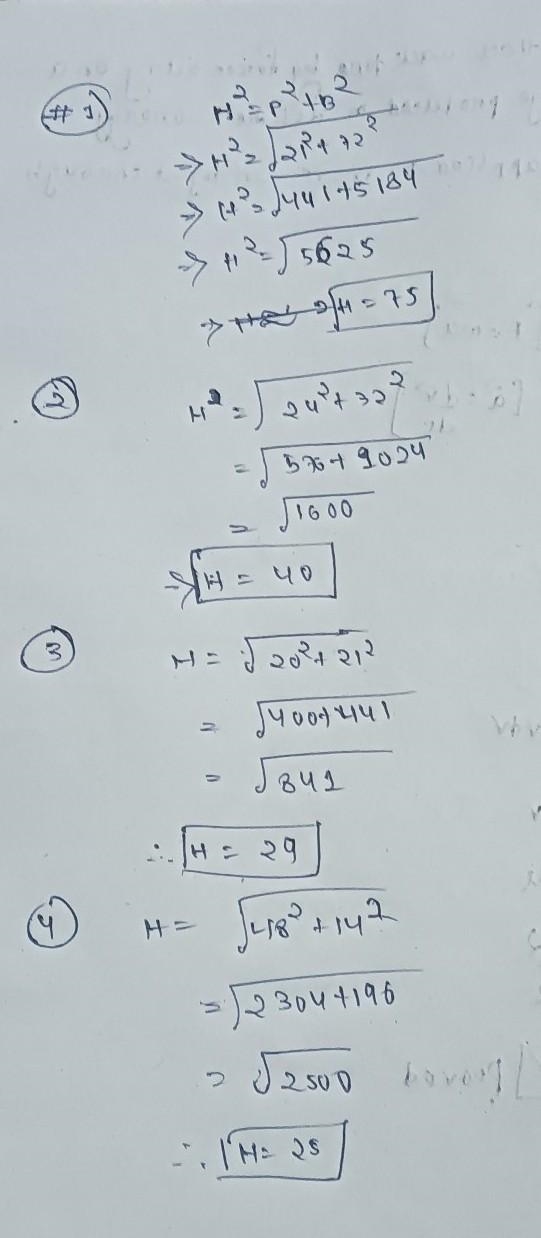 How do I find length of the third side of all each triangle?​-example-1