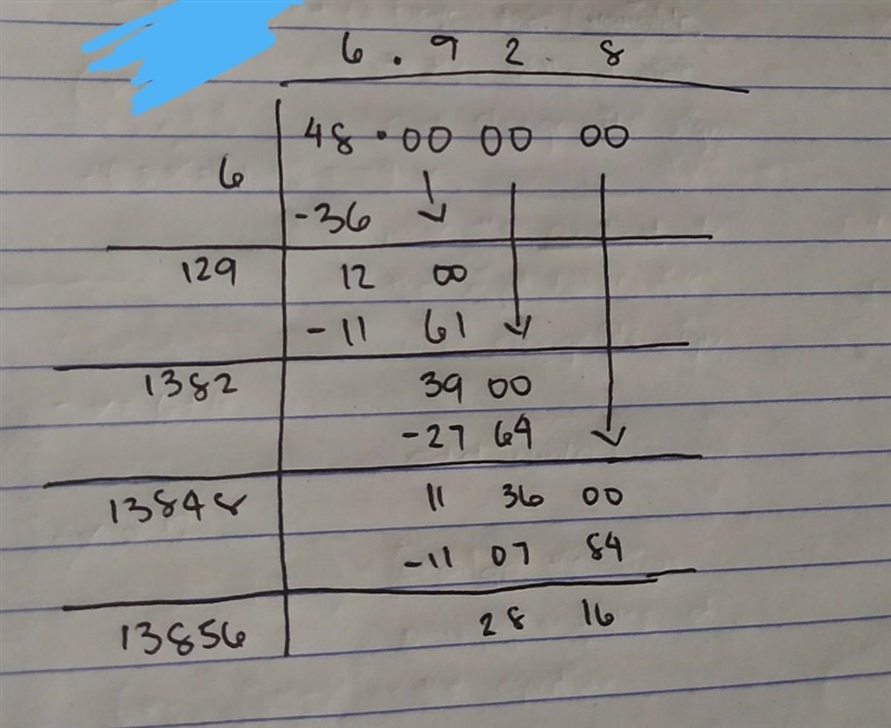 Find the square root of 48​-example-1