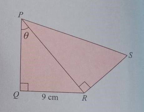 6. The diagram on the right shows right-angled triangles POR and PRS. Given that tan-example-1