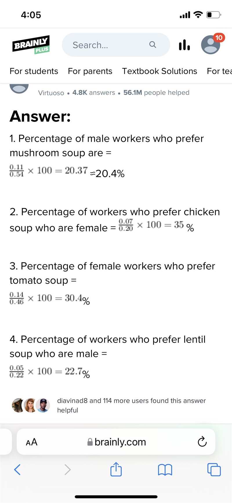 two was frequency tables:mastery test the cafeteria manager in an office building-example-1