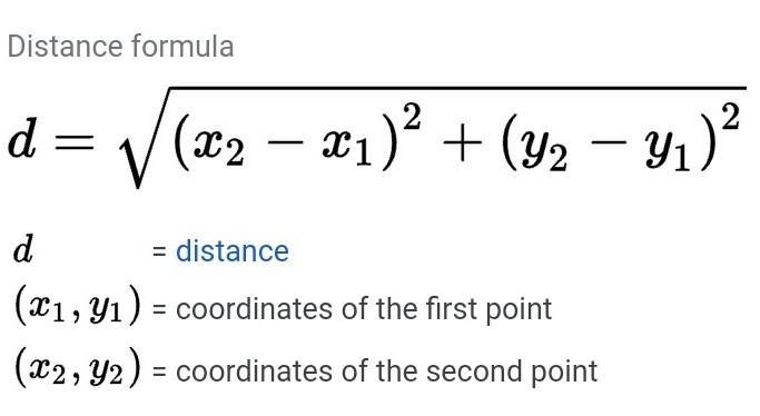 (1) Find the distance between the points R(-3, 4) and S(5, 4).​-example-2