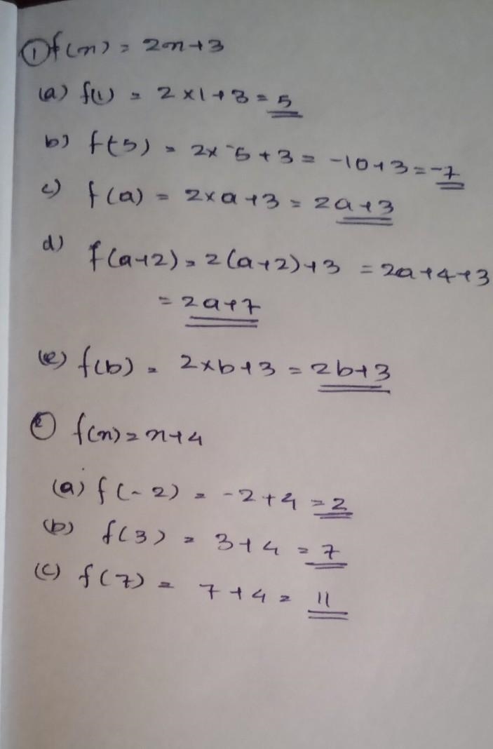 Help me!!! Please to solve this problem of o. Math a) Given a function f(x) = 2x + 3. Find-example-1