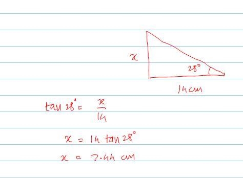 Solve for the missing side,x-example-1