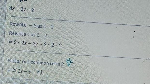 Rewrite the following expression using only addition: 4x-2y-8-example-1