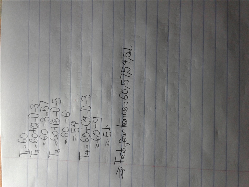 In an arithmetic sequence, term 10 is 33 and term 22 is -3. What are the first 4 terms-example-2