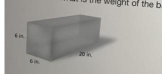 An FBI agent orders a block of ballistics gel. The gel weighs 54 pounds per cubic-example-1