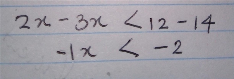 Solve for x 2(x + 7) <3(x + 4)-example-4