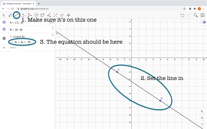 Find an equation for the line below​-example-1