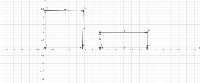 Drow two different rectilinear shapes each with an area of 6 squares.-example-1