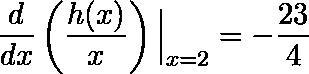 If h(2) = 5 – 722, what is h(-1)?-example-1