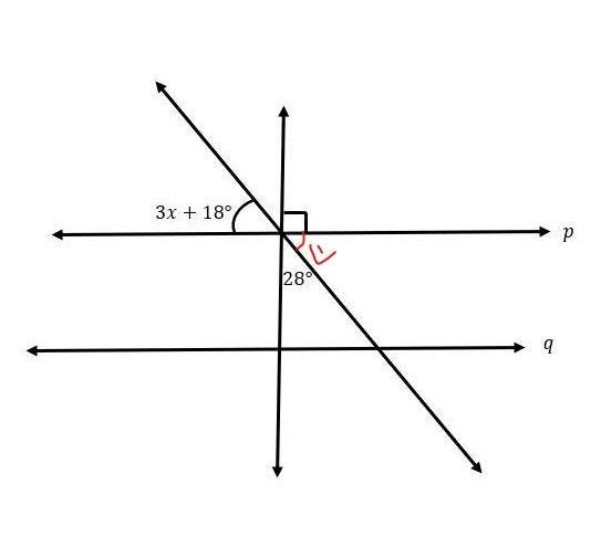 Im giving 20 points, can someone help? In the diagram below line p is parallel to-example-1