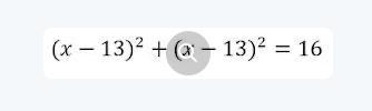 Choose the correct equation of the circle. Center: (13,13) Radius: 4 (don't judge-example-1