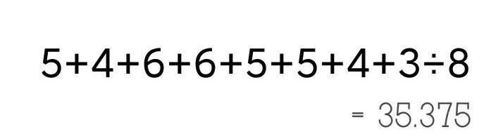 6 of 8 Work out the mean for the data set below: 5, 4, 6, 6, 5, 5, 4,3 Give your answer-example-1