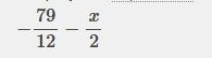 Simplify the expression. -6 1/3-1/2(1/2+x)-example-1