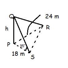 R and S are two observation posts on the same horizontal ground as the foot P of a-example-1