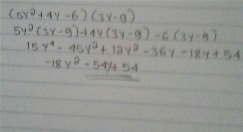 (5y² +4y -6)(3y - 9)-example-1